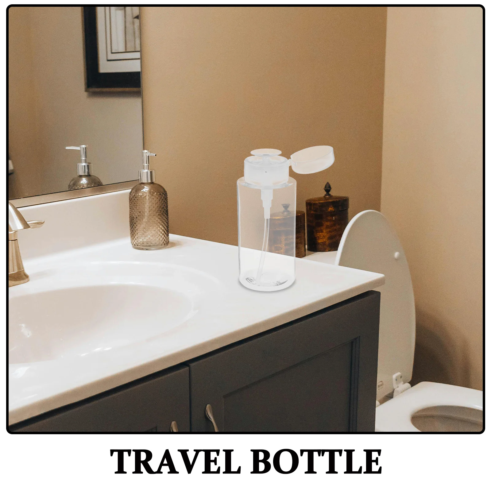 1 قطعة زجاجة مزيل ماكياج بلاستيكية متينة للحيوانات الأليفة مضخة ضغط زجاجة السفر للوجه العناية بالبشرة لوشن الحبر #5