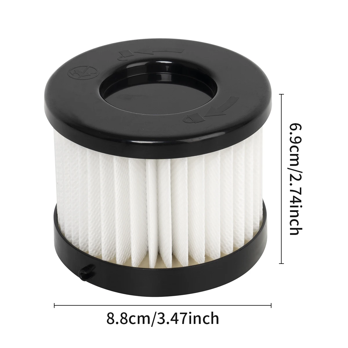 49-90-0160 49-90-1951 HEPA Dry Filter For Milwaukee 0882-20 M18 Compact Vacuum Cleaner, Replacement Filter - view 2