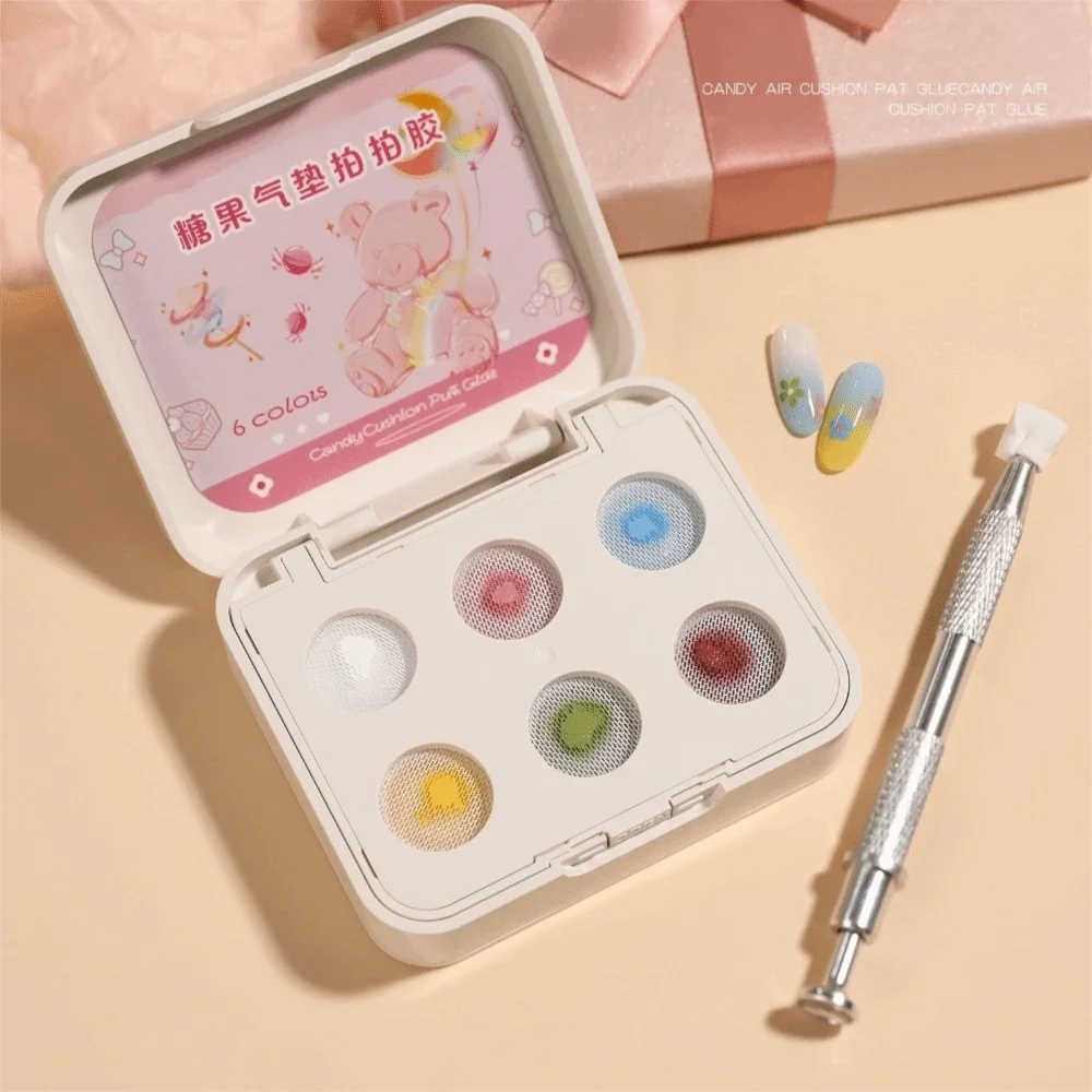 Mini 4-in-1 Pat Ombre Gel-Nagellack, 6 Farben, solider, leicht aufzutragender Farbverlaufsgel, französische Maniküre, Nagellacke, Farbgel für Nagelkunst, für Damen – Detail 7