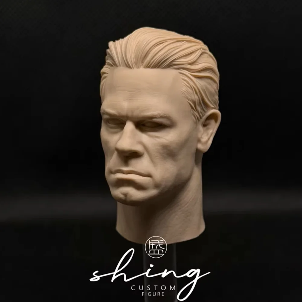 【Only Head】1/6 Scale Male Soldier Classic Comic Character Actor Unpainted Resin Head Sculpt Fit 12''Action Figure Model Toys