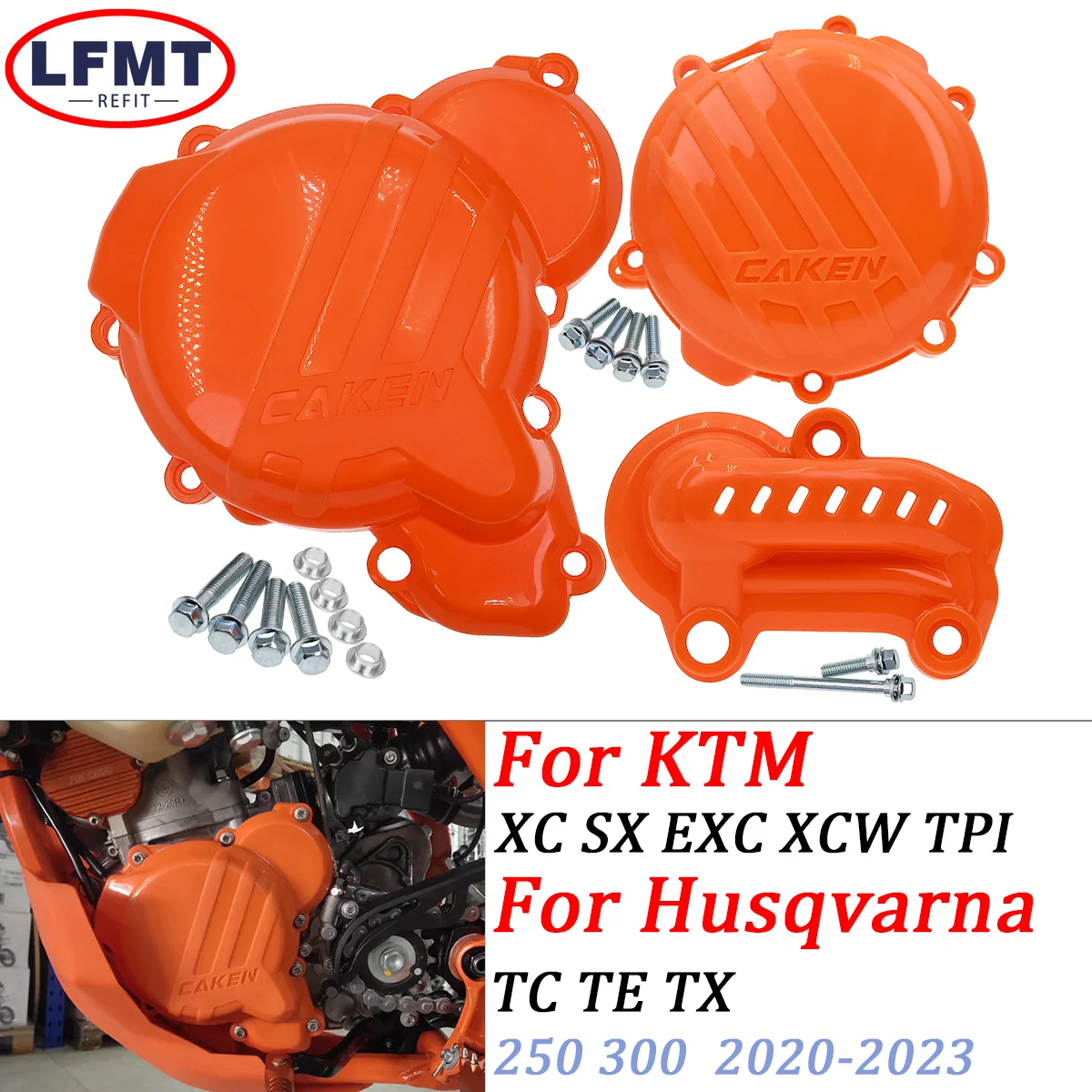 

Motorcycle Engine Clutch Protector Ignition Guard Water Pump Cover For KTM EXC250 EXC300 TPI SX XCW For Husqvarna TC TE 250 300
