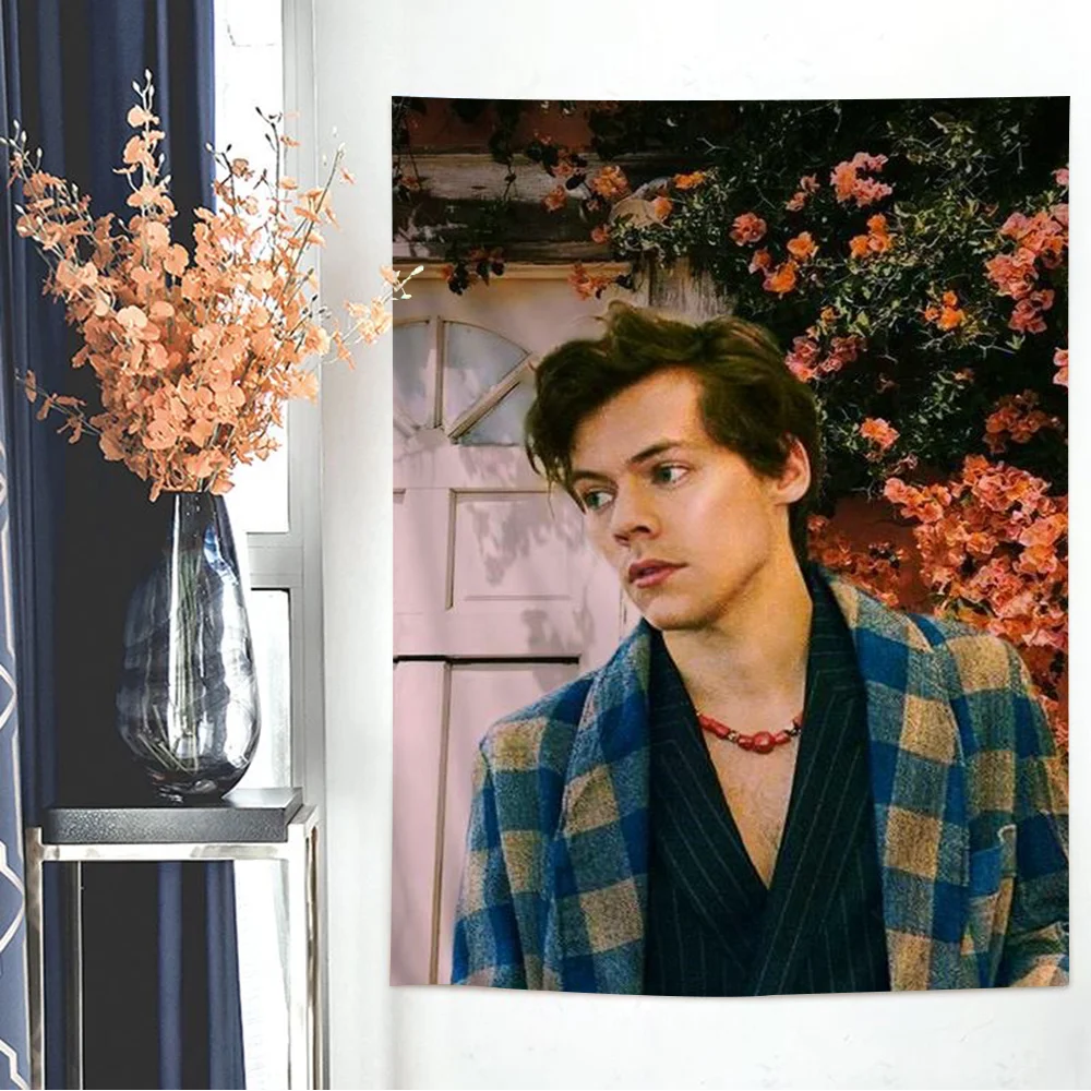 Singer H-Harry Music Styles Hanging Bohemian Tapestry Bohemian Wall Tapestries Mandala Kawaii Room Decor