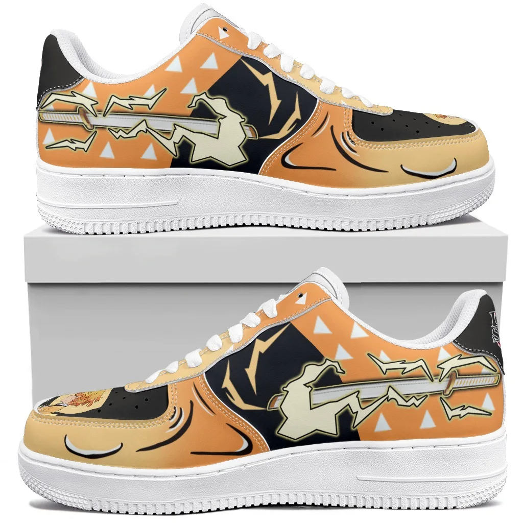 Nuova scarpa Anime Kamado Tanjirou Nezuko Zenitsu Demon costumes personalizzato low top e high top sneakers regalo per ragazzi ragazza trend