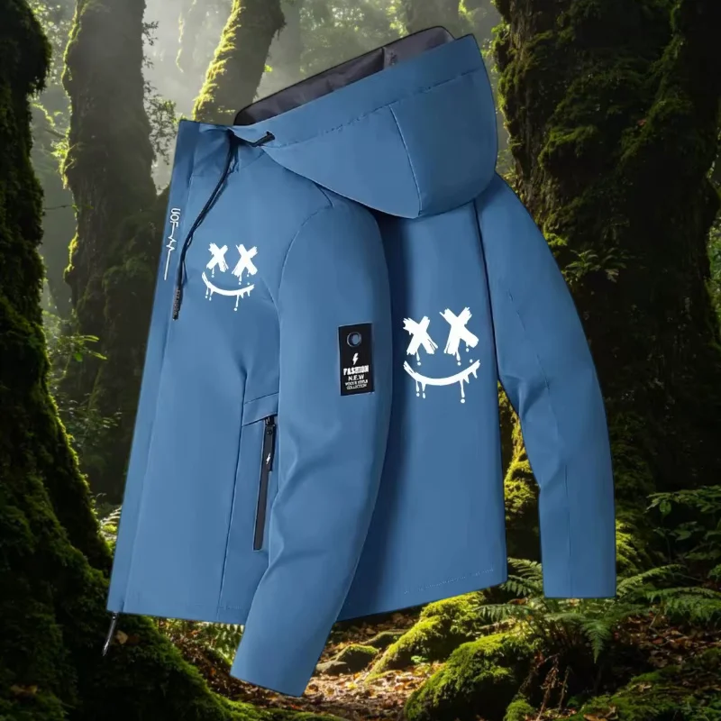 2026 Spring Autumn New Classic Logo Printed Design Outer Coat High end Men Afraid of Hot Selling Outdoor Leisure Hooded Jacket