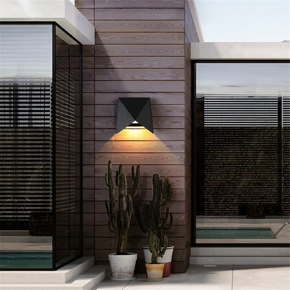 

Modern Irregilar Wall Light Outdoor Waterproof IP65 Garden Corridor Porch Stair 5W Wall Lamp Led Lights TV Background Sconce