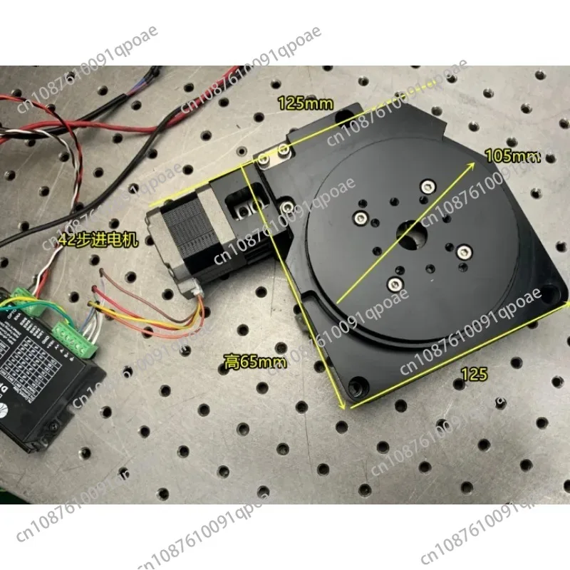 High Precision CNC Rotary Indexing Table Worm Gear  Stepper Motor Turntable For Automation Machining
