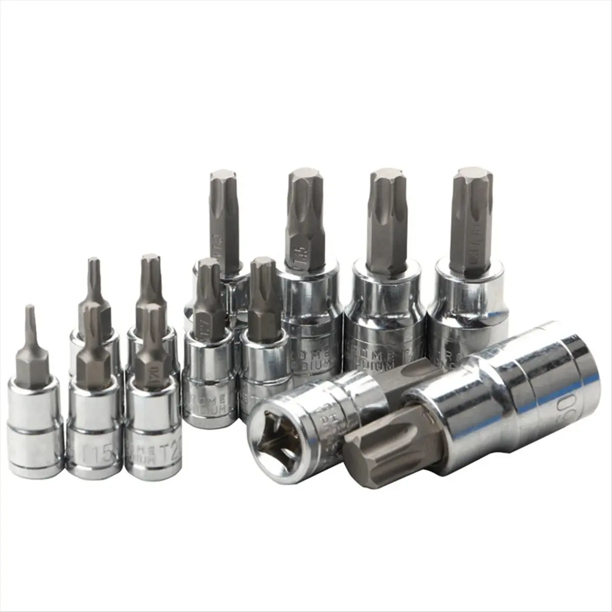 13pcs Hexagon Socket Screwdriver Socket Screwdriver Bit Pressure Bit Adapter Head PlumBlossom Bits Set for Automobiles