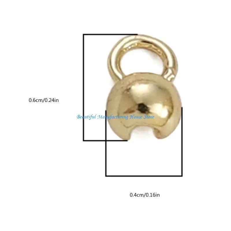 E56A مجموعة من 10 وصلات سلسلة كروية ذات مشبك تثبيت عملي للأساور والقلائد المصنوعة يدويًا ومستلزمات المجوهرات