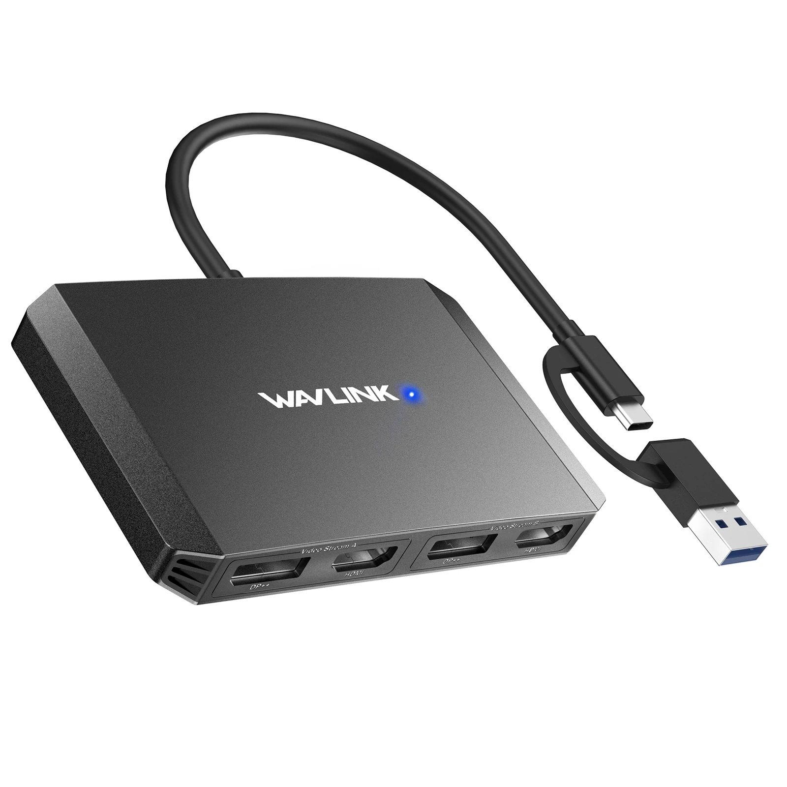 WAVLINK USB 3.1/USB C - シングル/デュアル HDMI アダプター DL6950