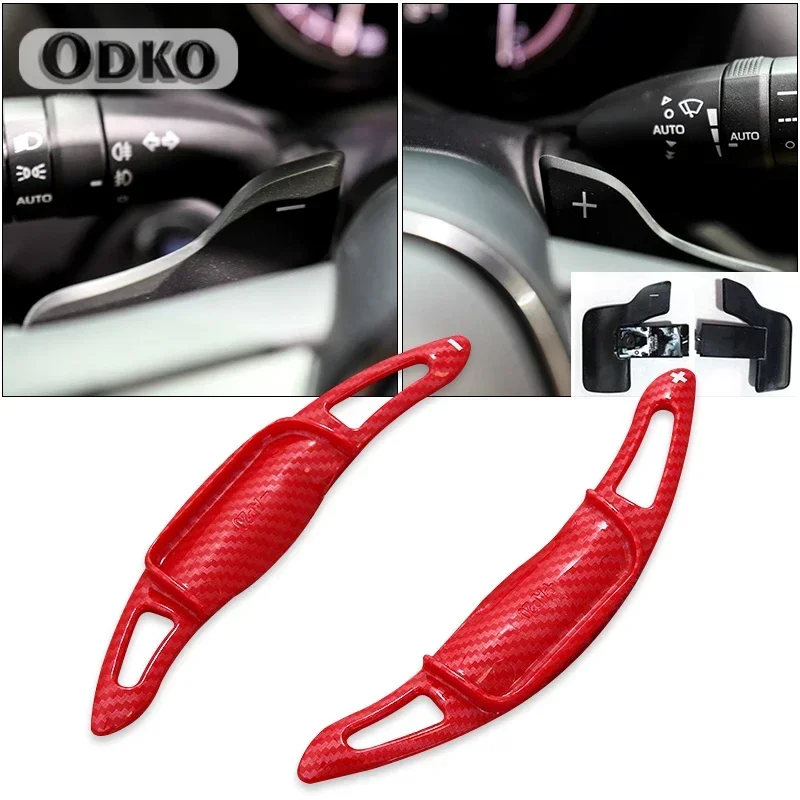 Car Steering Wheel Paddle Shift Extension For Toyota Caramry Corolla Avalon ABS Carbon Fiber Steering Wheel DSG Shifter