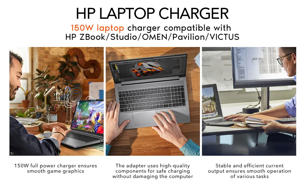 150 W 19,5 V 7,7 A AC Laptop Netzteil Ladegerät Für HP Zbook/Studio G3 G4 G5 G6 OMEN 15 17 Pavilion Gaming 15 17 Laptop Versorgung – Detail 7