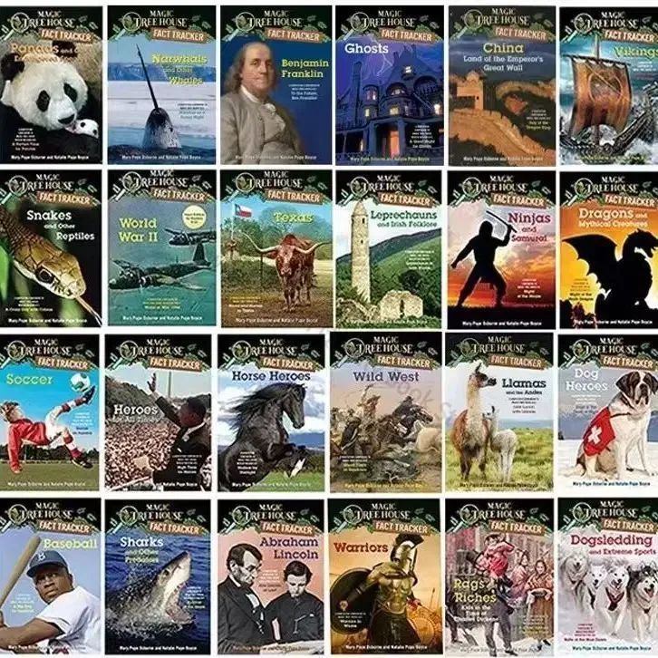 40 libros/juego de ropa deportiva Magic Tree House, enciclopedia de lectura Original en inglés de libros para niños, Libro