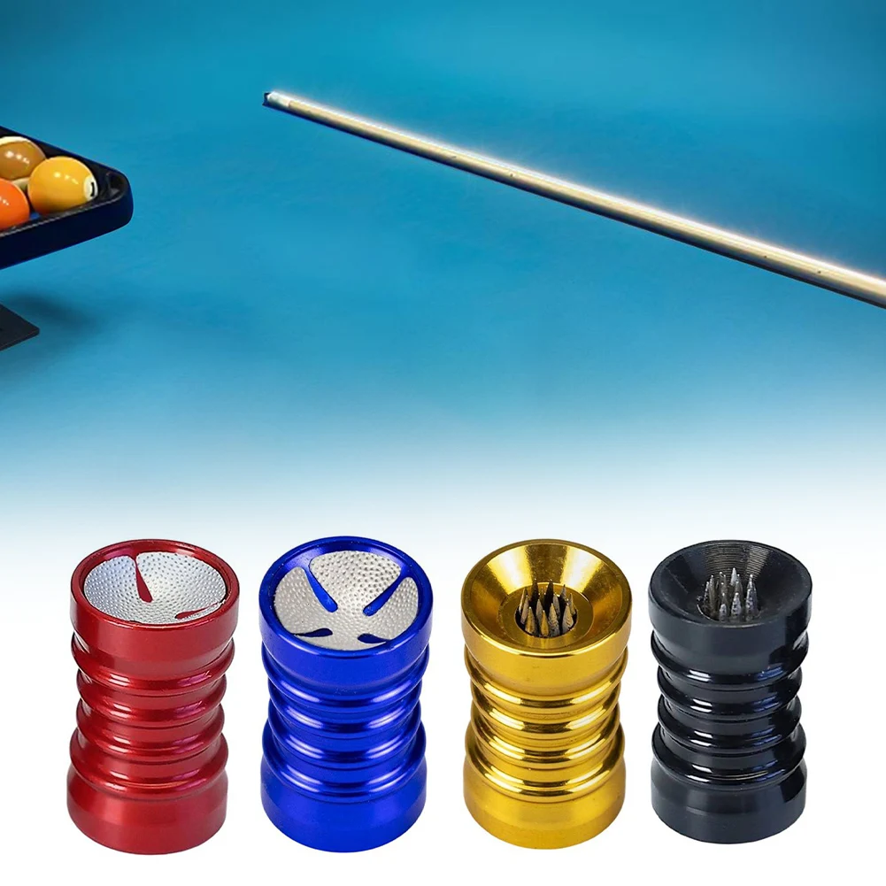 

For Billiard Practice Billiard Cue Shaper Aluminum Alloy Pool Cue Scuffer For Billiard Games Gold Cue Shaper Compact Size