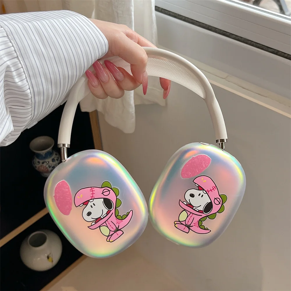 Kawaii Snoopy Earphone Case Shockproof Cover for Apple Airpods Max Cover Cute Earphone Case Airpods Max Protective Cases