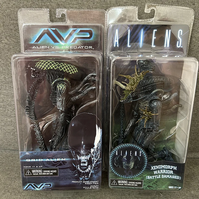 NECA 7inch Aliens Grid Alien Xenomorph Warrior Battle Damaged PVC