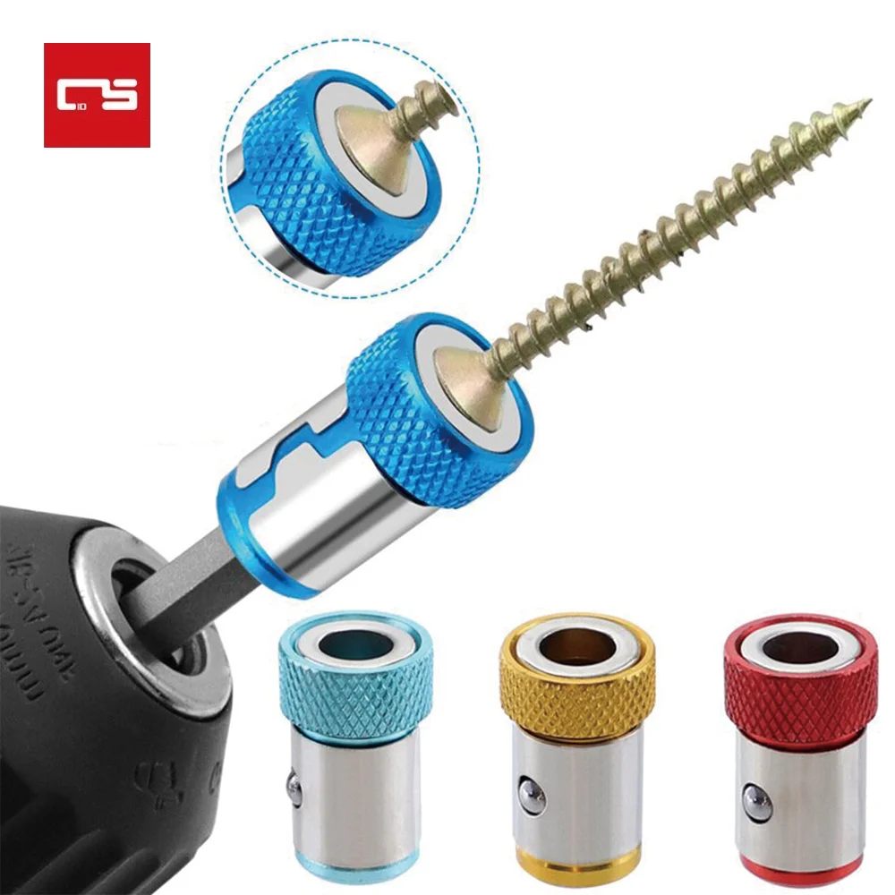 

Magnetic Ring Cross Phillips Screwdriver Bit Holder 6.35mm 1/4 Universal Alloy Anti-corrosion Strong Magnetizer Power Hand Tool