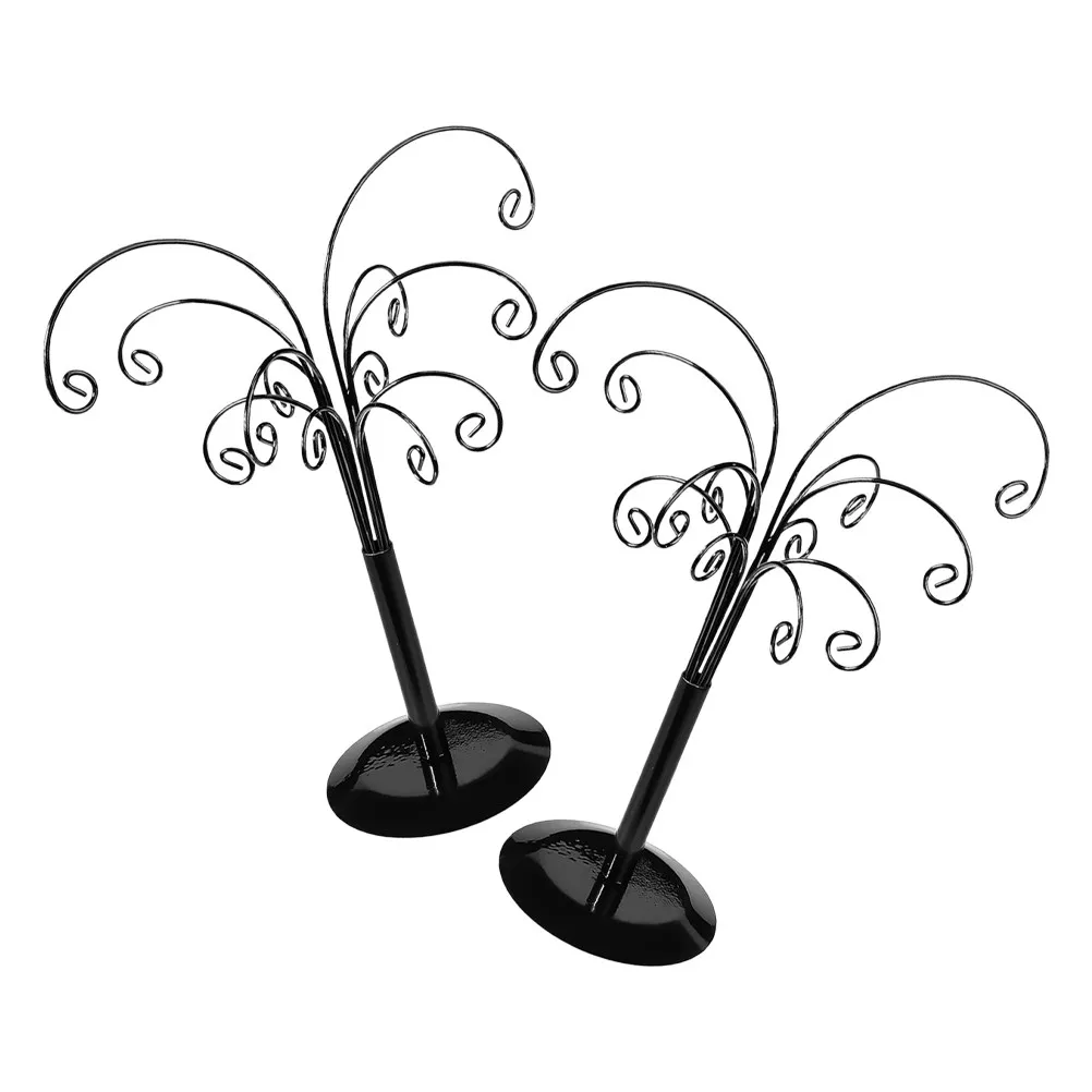 

2Pcs Jewelry Display Rack Earrings Organizer Stand Compact Lightweight Multi Prevent Tangling Decorative Desktop