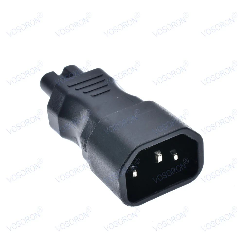 IEC 320 C14 to C7 adapter IEC C7 to C14 AC adapter Kettle 3-Pin C14 Male To C7 Female Power Converter Plug Socket