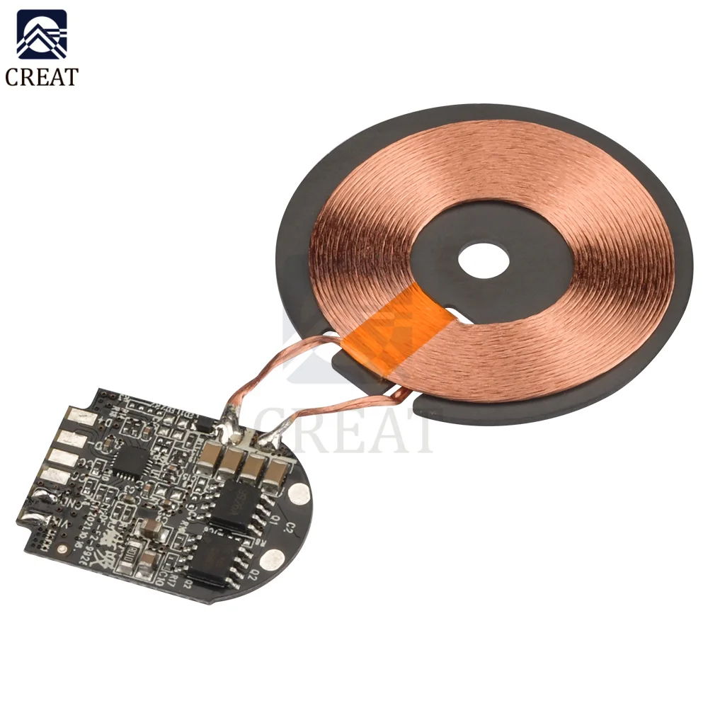 15W High Power Wireless Charger Module Transmitter PCBA Circuit Board with Coil Support PD Fast Charging