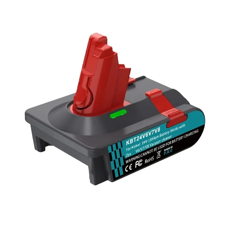 KBT24V6V7V8 Power Tool Battery Adapter Convert for Kobalt 4V Li-ion Battery  Compatible for Dyson V8 V7 V6 Series Vacuum Cleaner