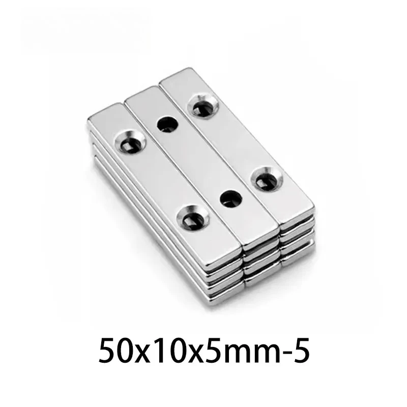 1/2/5/10/20PCS 50x10x5-5mm Long Super Strong Square Magnet 50x10x5-5mm for Home Refrigerators, Offices DIY 50x10x5-5mm
