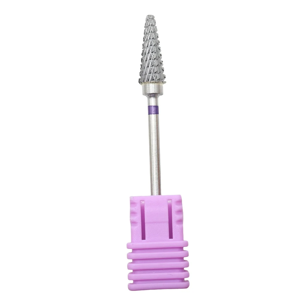 1Pcs Qualität Wolfram Hartmetall Nagel Bohrer Zubehör Für Elektrische Maniküre Maschine Pro Nail art Salon Werkzeug Entfernen – Detail 6