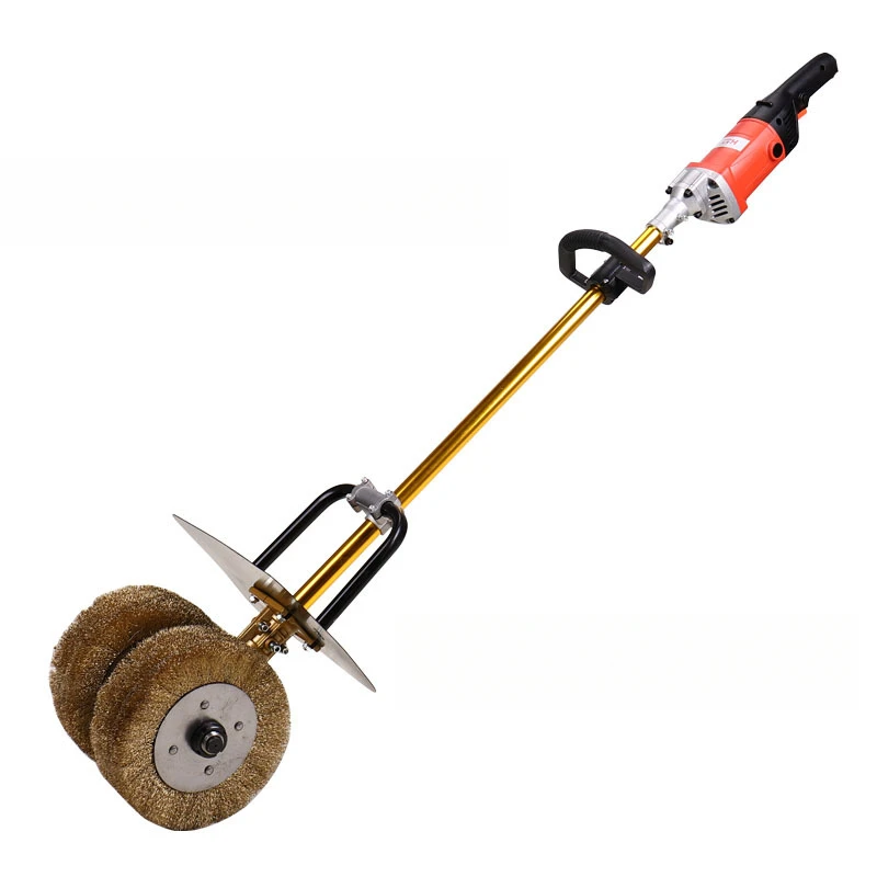 Color steel tile steel plate handheld electric rust remover, roof steel structure rust remover, refurbishment