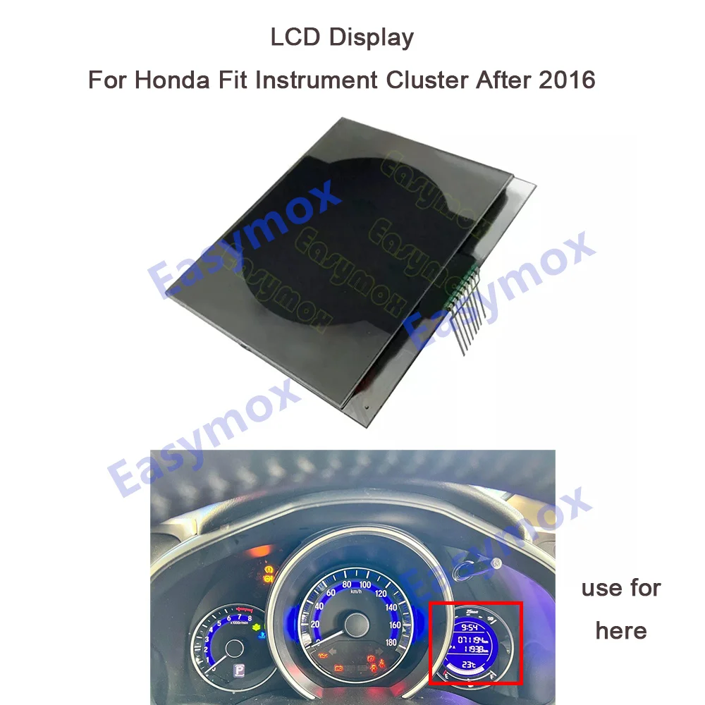 LCD LCD Display for 2016-2023 Honda Fit Car Instrument Cluster Dashboard Screen Replacement 2016-2024