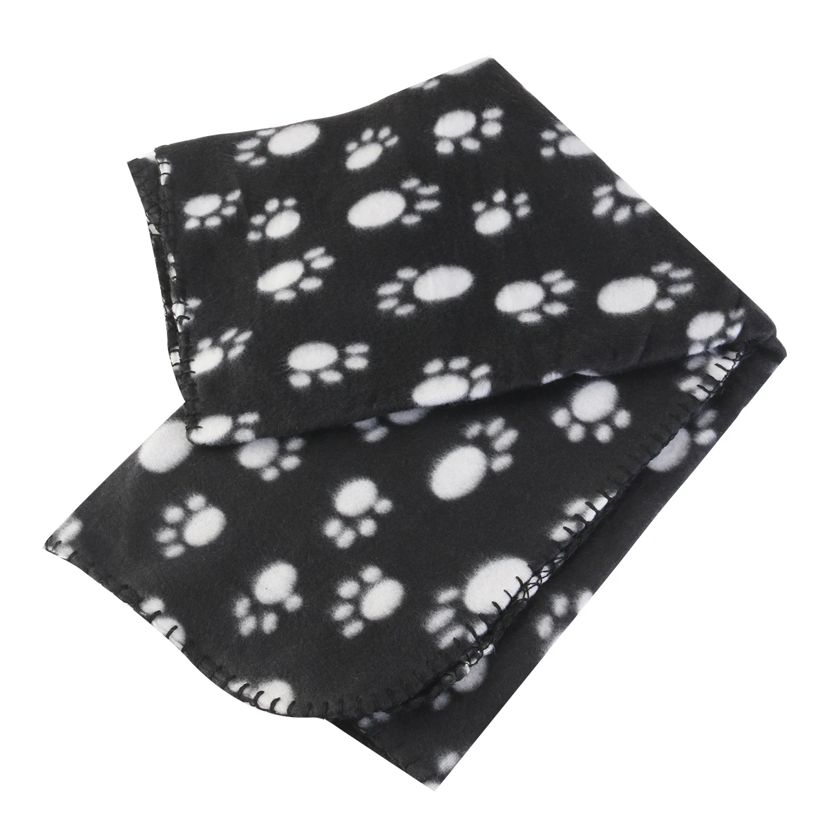 

Double Sided Fleece Blanket 100*70Cm Black Pet Dog Cat Warm Bed Mat For Couch Car Seat Machine Washable Non Toxic