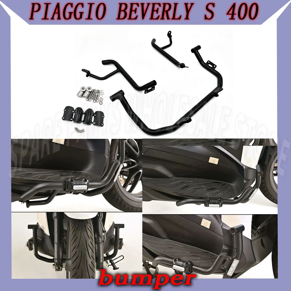 Motorcycle Highway Engine Guard Crash Bar Frame Bumper Fairing Protector Bars For Piaggio Beverly S 400 Piaggio BV 400 2021-2026