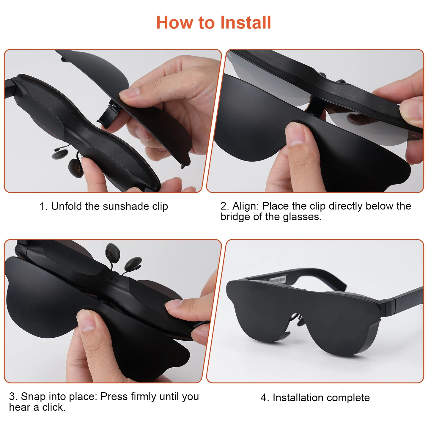 Flip Up Light Shield Cover for RayNeo Air 3s Air 4 Air 3s Pro Air 4 Pro Only 11.4g Blocks Stray Light Enhances Immersion