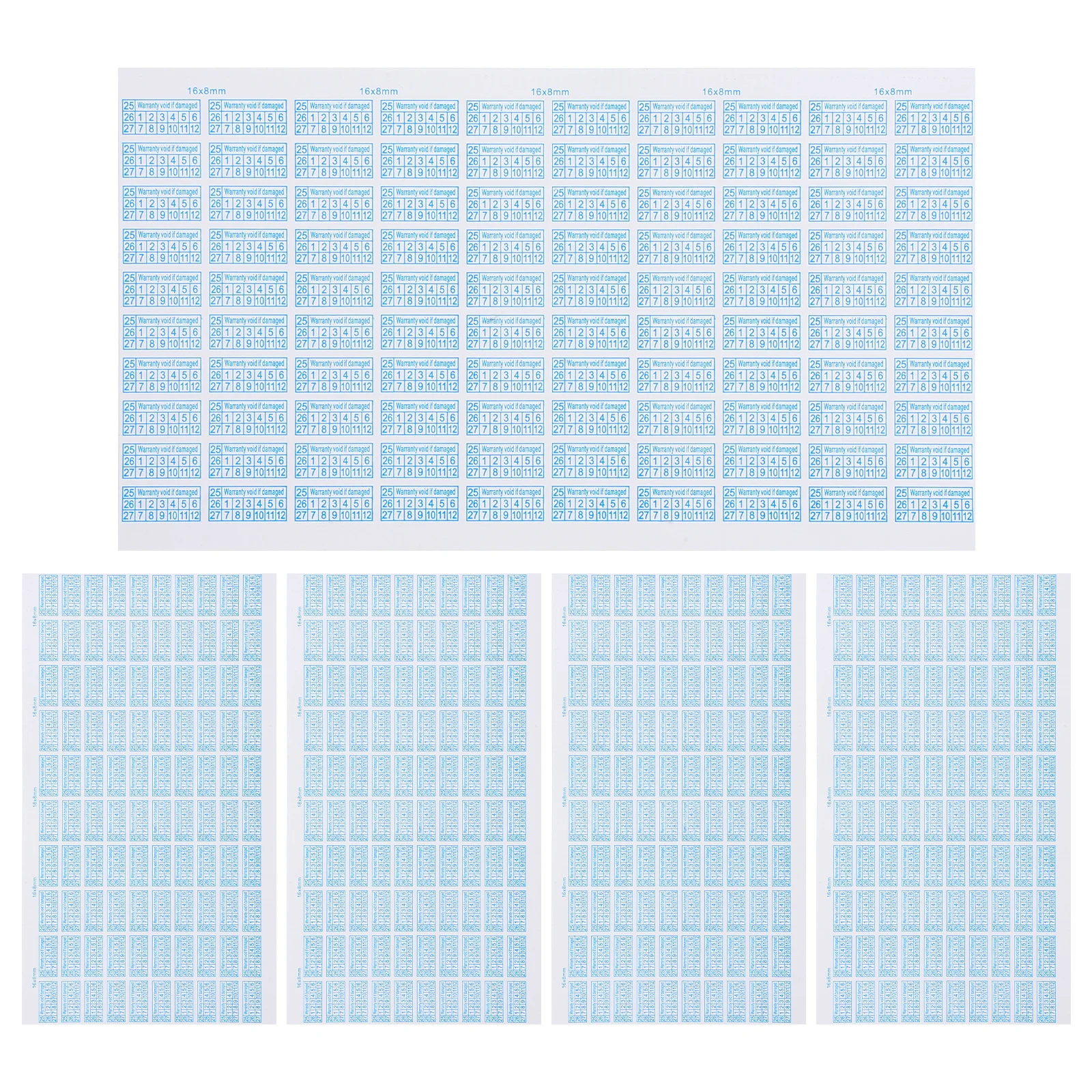 500Pcs Tamper Proof Warranty Void Stickers Fragile Security Seals for Electronics Date Marking Protection Tamper Proof Stickers