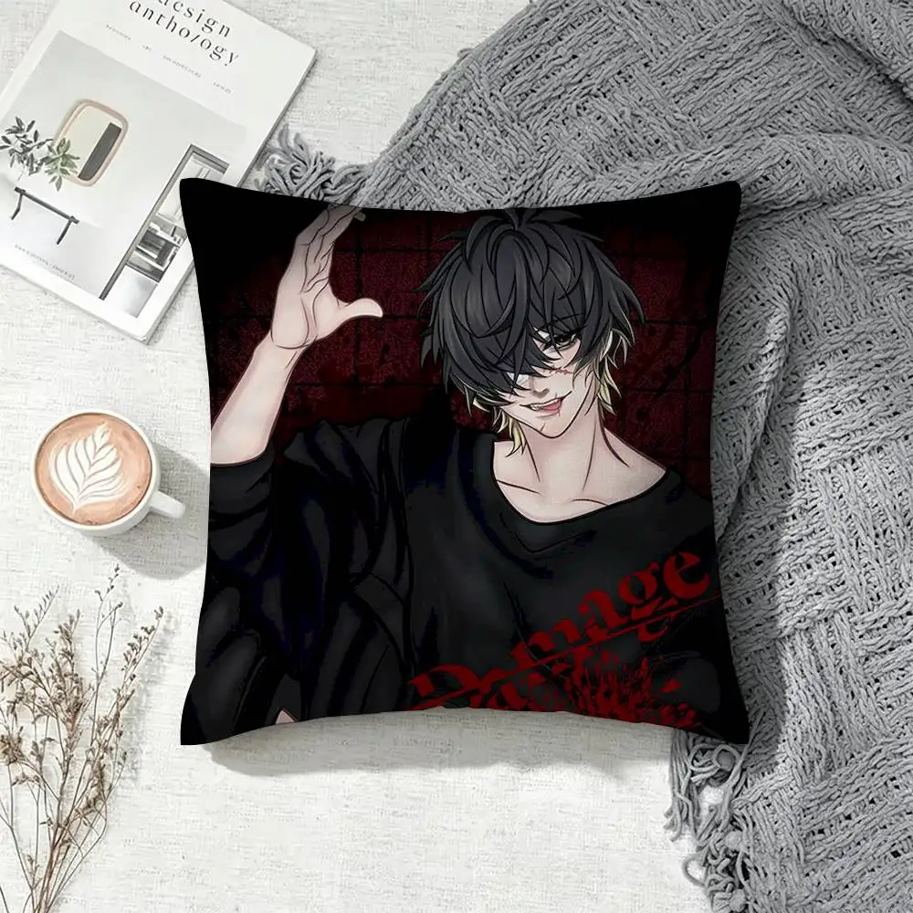 Slow Damage Towa  Double-Sided Printed Cushion Cover Bedroom Bedside Sofa Pillow Case