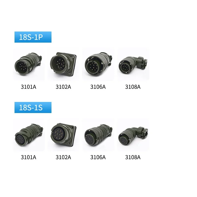 

VG95234 18S 18-1P 18-1S Series Snap Servo Motor Aviation Plug Socket Waterproof 3100A 3101A 3102A 3106A 3108A 18S-1P 18S-1S