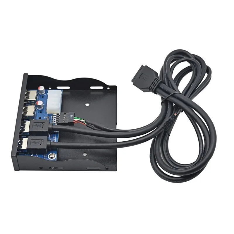 USB3.0 Floppy Drive Position Front Panel 3.5 Inch 19PIN/9 Pin To High Speed U3 + U2 4 Ports 2 + 2