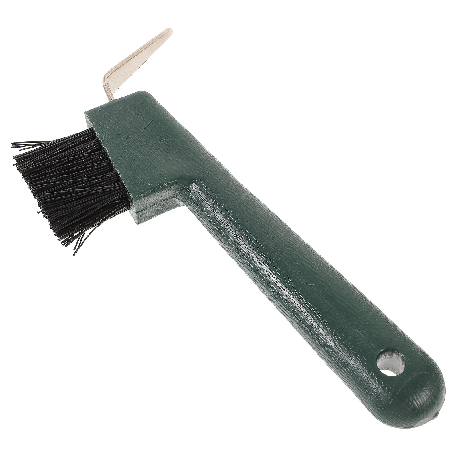 Herramienta para el cuidado de pezuñas de caballo, hierro reforzado, plástico, agarre flexible, mango cómodo, cepillo de cuidado de caballos, herramienta de limpieza