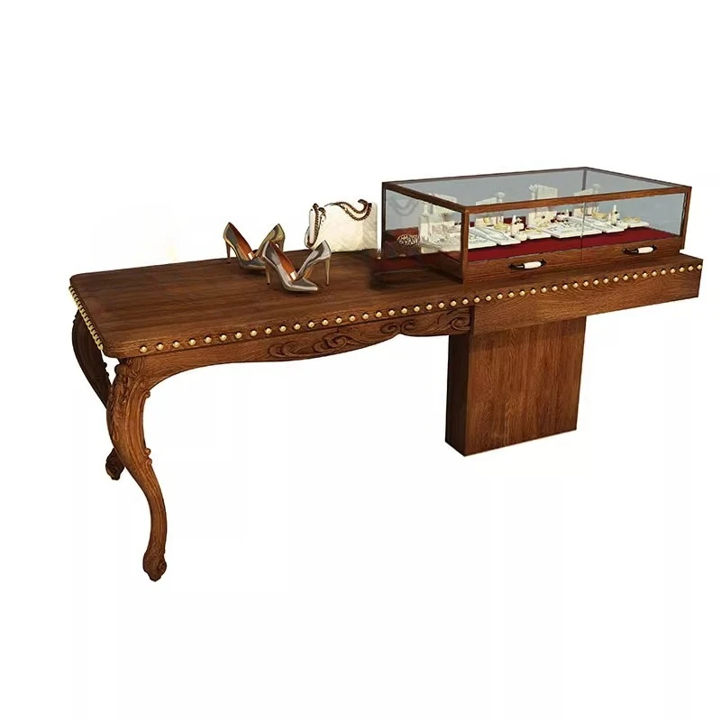 Glass Table Display Cabinet Antique Jewelry Store Nakajima Exhibition Hall Sample Customization