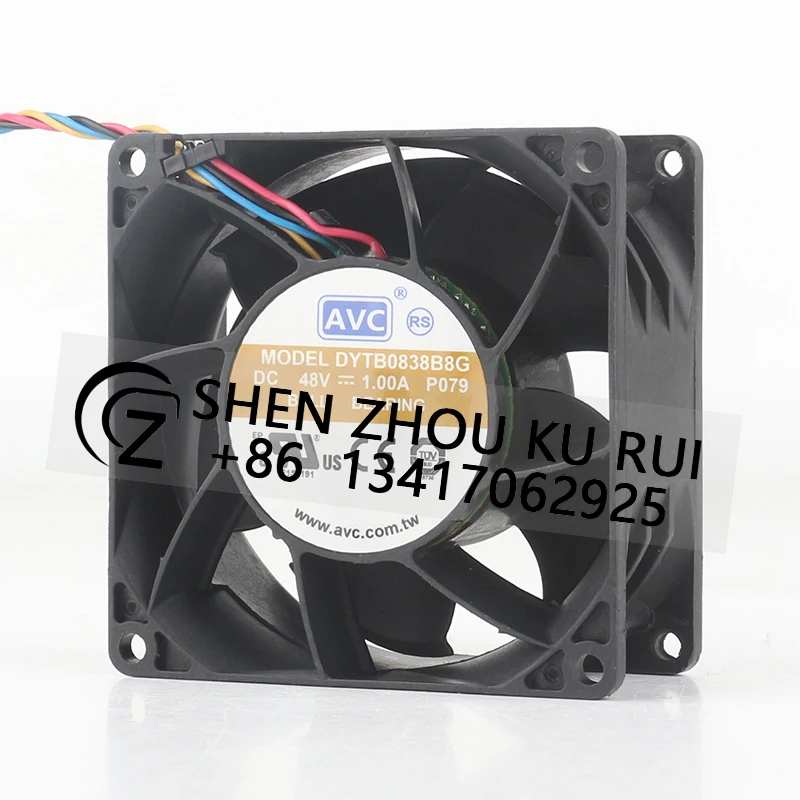 AVC 48V 1.00A AC EC 8038  Double ball bearing 80X80X38MM 8CM PWM High speed violent inverter DYTB0838B8G cooling fan