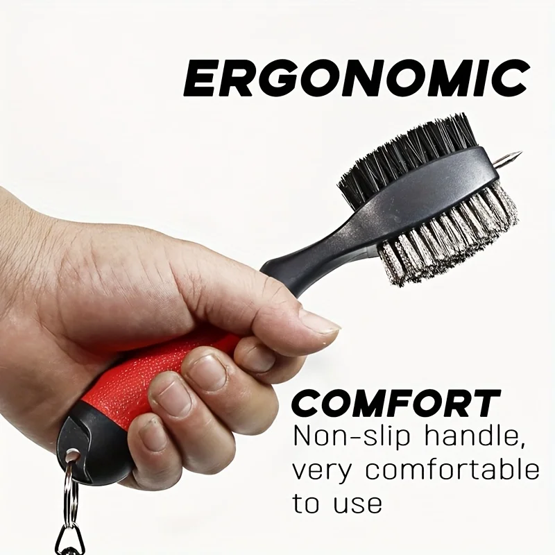 Golf club cleaning brush  groove cleaner, retractable large head brush golf accessories BH005