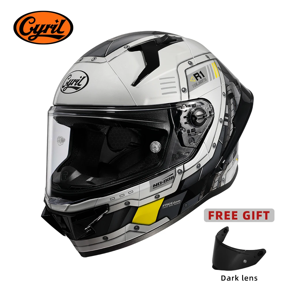 

Full Face MotorcycleHelmet Motorcycle DOT Approved Helmet For Men Women Moto Helmet Original CYRIL FF352