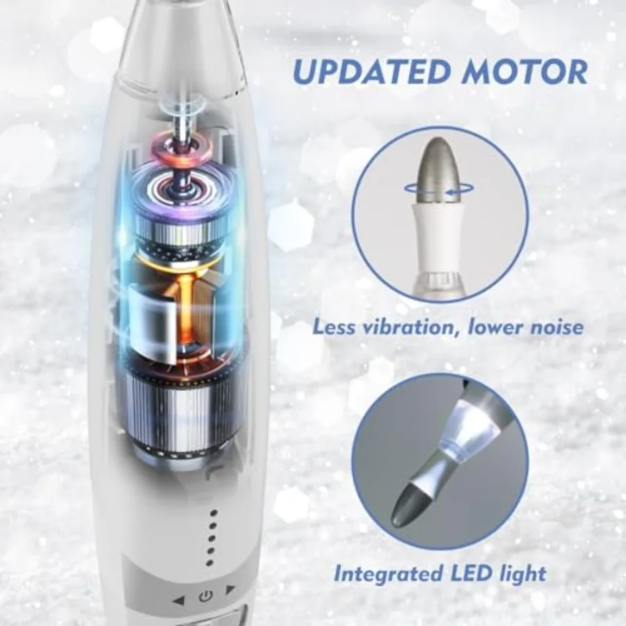 Professional Electric Nail Drill Machine with 10 Attachments and 20 Sanding Bands for Home Nail Art Manicure and Pedicure Low N