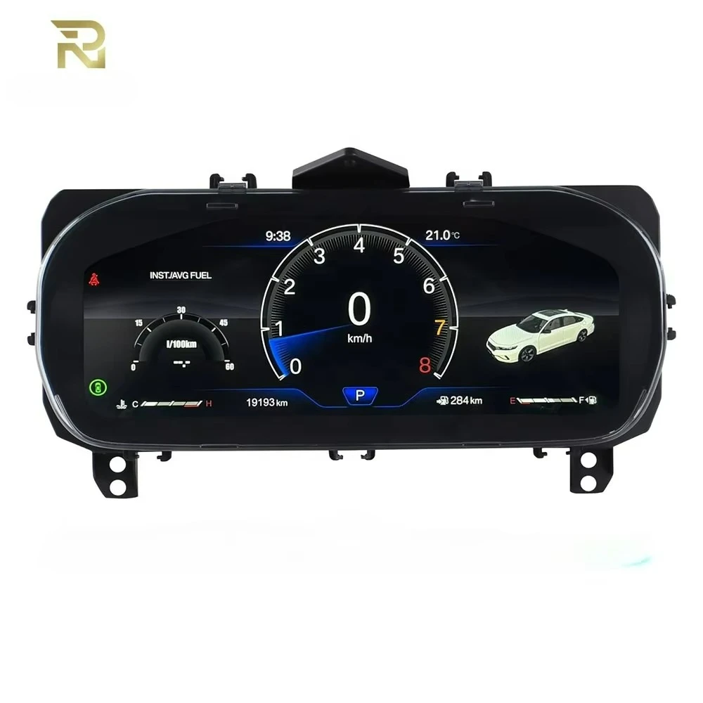 RoadNavi LCD Digital Cluster for Honda Accord 10th Generation 2018-2021 Dashboard Panel Speedometer