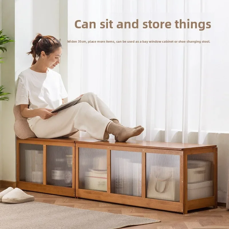 Shoe change stool entry door long strip multi-layer simple door home seated shoe cabinet entrance living room new model