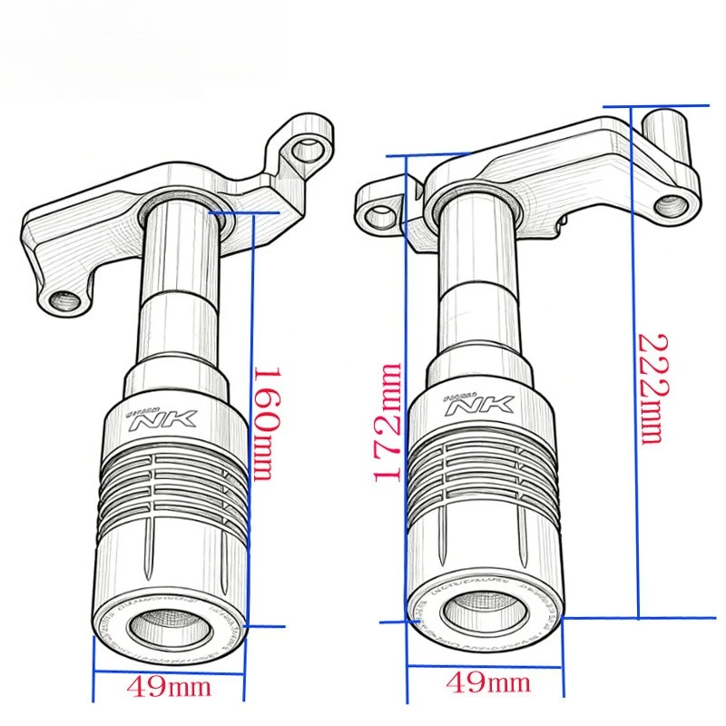 For CFM OTO 800NK 2023-2025 Motorcycle Engine Pad Falling Protection NK800 800 NK 2024 Frame Sliders Crash Protector Accessories view 5