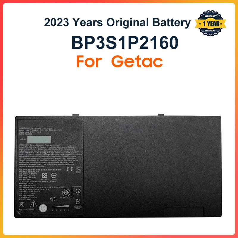 

BP3S1P2160 BP3S1P2160-S Laptop Battery For Getac F110 Tablet Series G8M3X2 441857100001 P/N:24285710000 11.4V 2160mAh