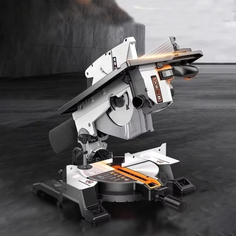 Compound Saw 0-45° Angle Adjustment Bevel Cuts High Precision Woodworking Saw for Carpentry MDF Solid Wood Cutting