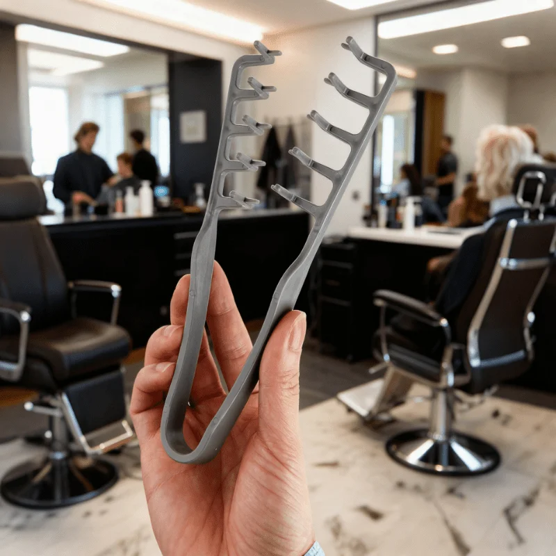 Fluffy Texture Hair Root Comb-hair Seam Covering Bangs Hairdressing Comb, Unisex-suitable for All Hair Types Hairdressing Tools. - Detail 1