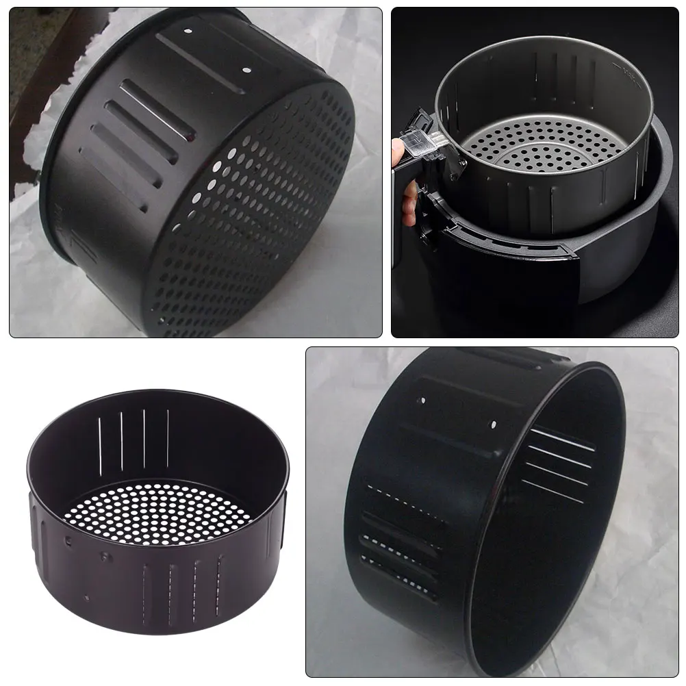 

3.5L Air Fryer Replacement Basket Premium Dishwasher Safe Multi Food Cooking Baking Basket For Pizza Chicken Wings Oil