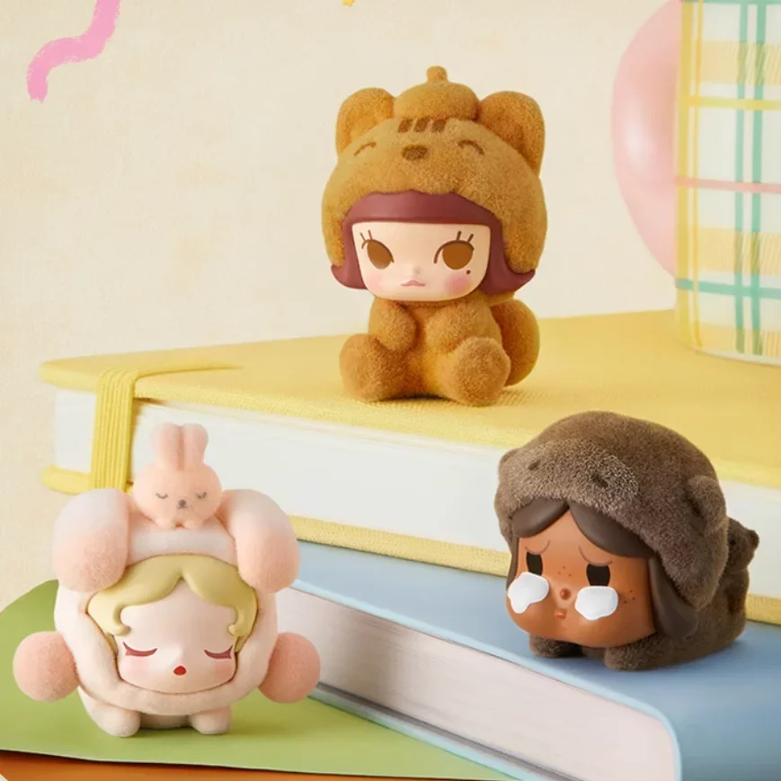 

New Pop Bean Pajama Cross Dressing Series Blind Box Toys Mini Dolls Kawaii Action Figure Collection Desktop Ornament Girls Gift