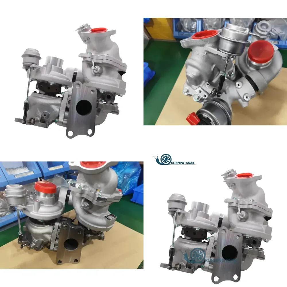 【Premium Quality Daria】 New Twin Turbo for CX5 CX-5 6 2.2L BiTDI Bi Engine SH01-13700 810356 810357 810356-0001